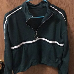 Green work out jacket